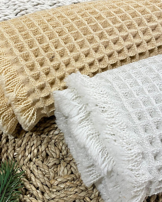 سجاد حمام  "waffle"  أبيض