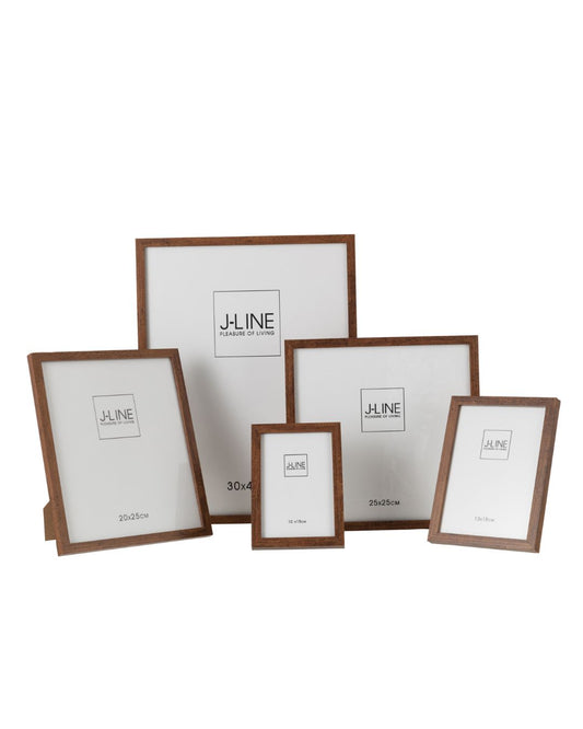 إطار صور خشب بني