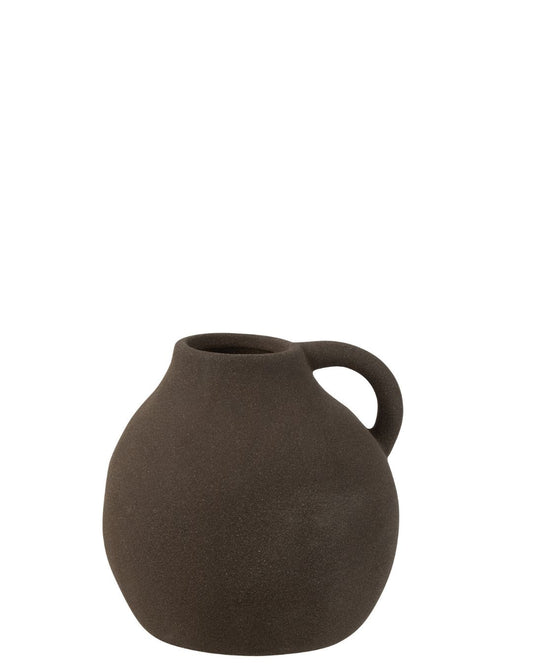 مزهرية "Jug " أسود حجم صغير