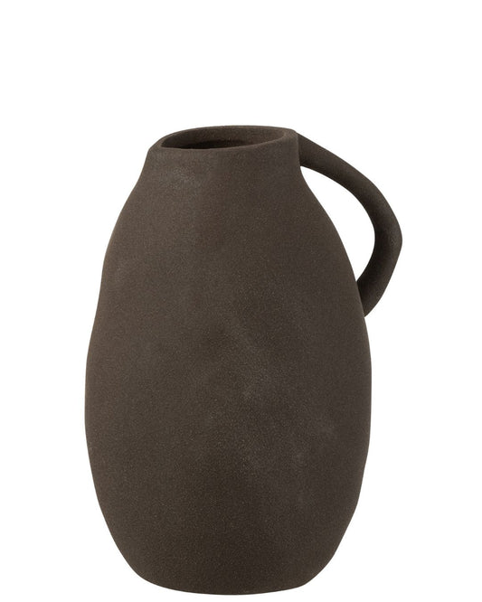 مزهرية "Jug " أسود حجم كبير