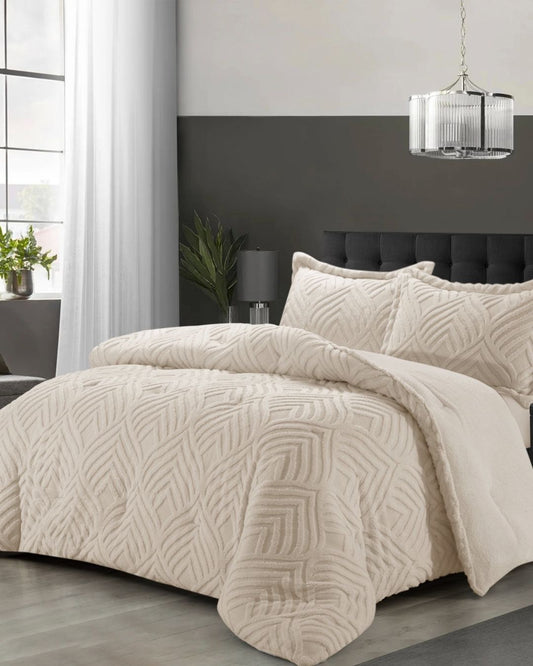 طقم سرير "CRETE" مفرد بيج