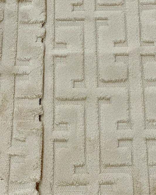 طقم سجاد حمام  "Maze"  باللون البيج قطعتين