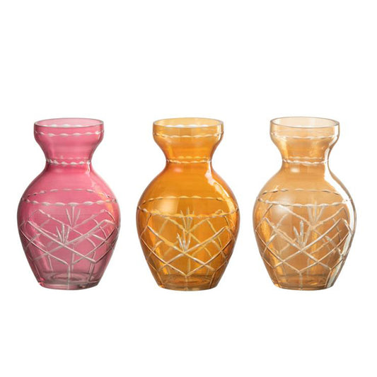 مزهريات "Checkered " زجاج