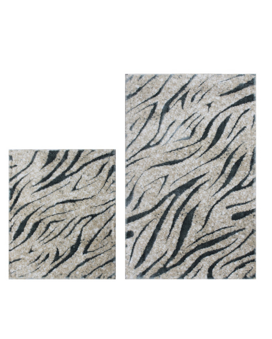 طقم سجاد حمام "ZETRA" كحلي قطعتين