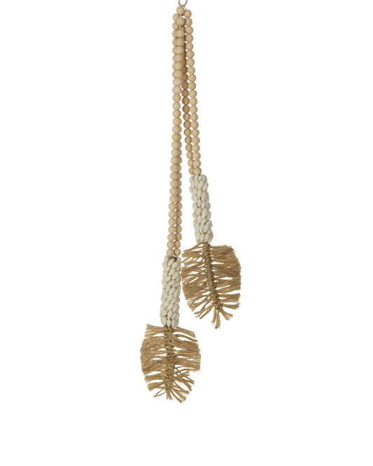 تعليقة ديكور "Shellleaf" لون بيج