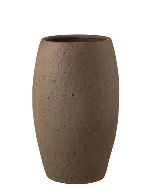 جرة "Enya" حجم كبير باللون البني