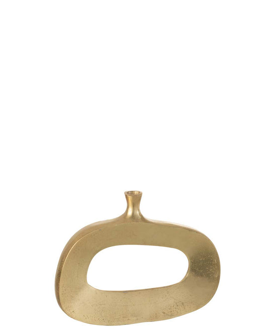 مزهرية"Ovaal " ذهبي حجم كبير