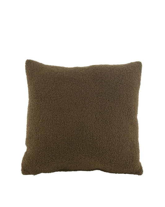 وسادة ديكور "Bouclé" بني غامق