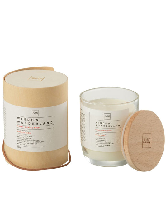 شمع "Window Wanderland " دائرية