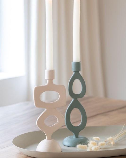 حوامل شموع "Rings" أخضر