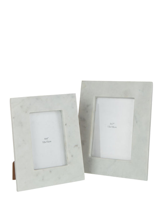 إطار صور "Marble" أبيض