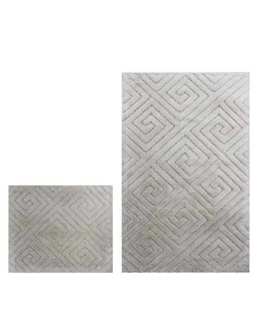 طقم سجاد حمام "FLOORART" بيج قطعتين