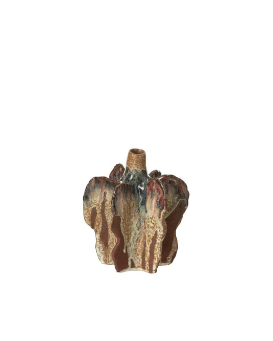 مزهرية"Naga" حجم صغير باللون البني الفاتح