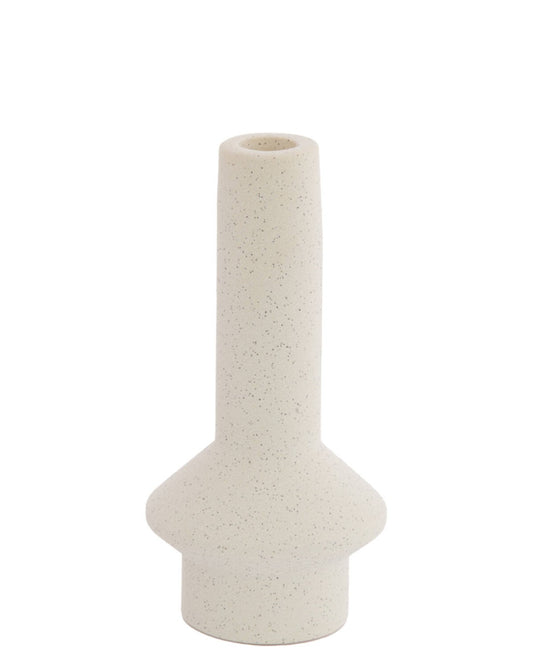 حامل شموع "BURANO" باللون العاجي المنقط