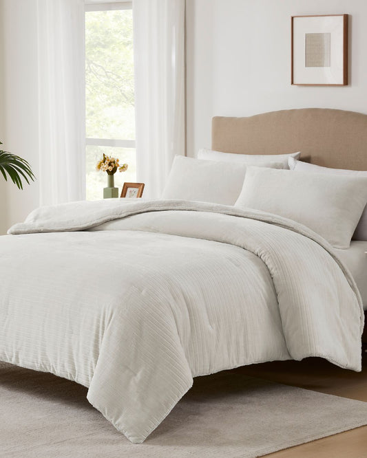 طقم سرير "COZY" مفرد كريمي