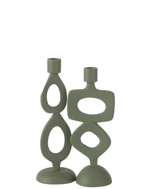 حوامل شموع "Rings" أخضر