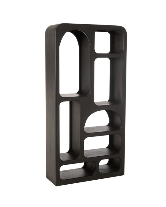 مكتبة عرض سوداء بأشكال هندسية "Cave"