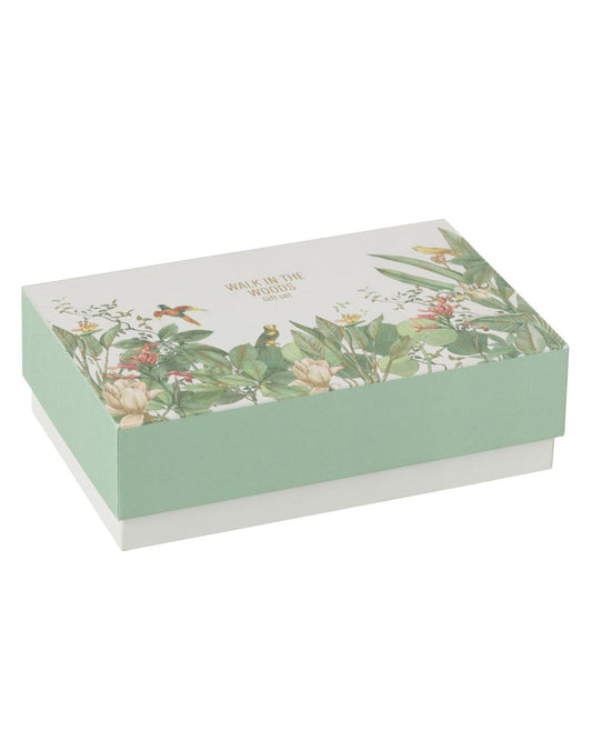 مجموعة عطر منزلي وشمعة "Walk In The Woods" لون أخضر