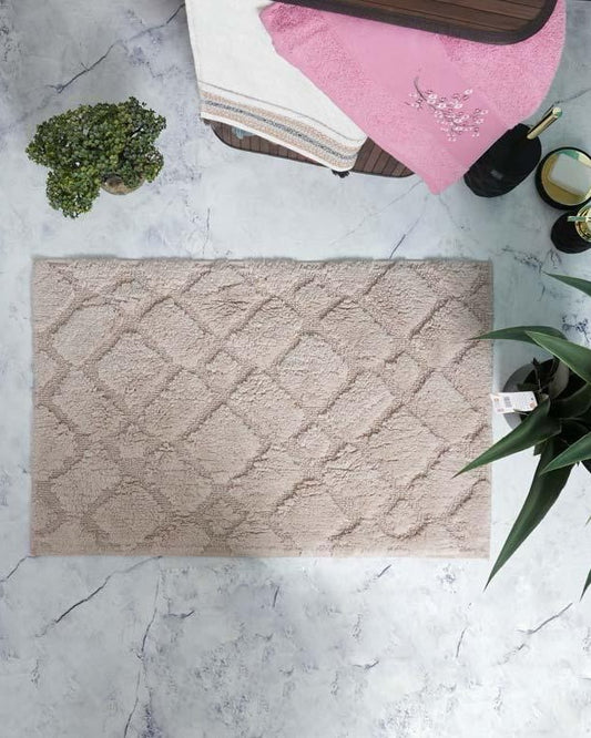 طقم سجاد حمام "Deluxe" كابيتشينو قطعتين