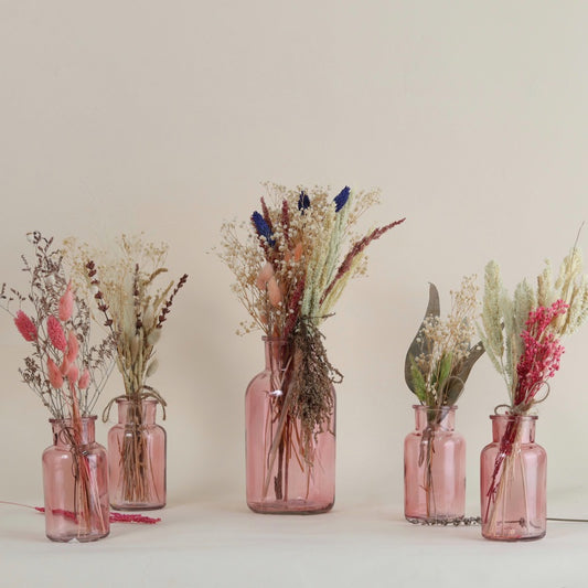 مزهرية زهري مع ورد مجفف