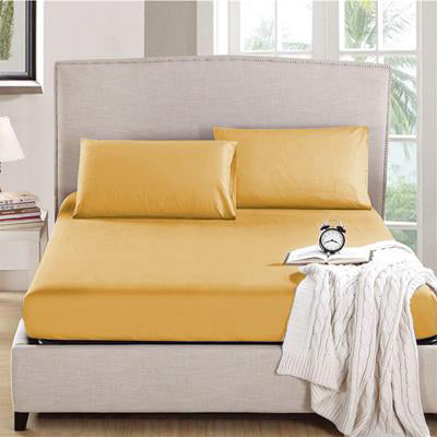 طقم شرشف مطاط صيفي اصفر (Microfit)