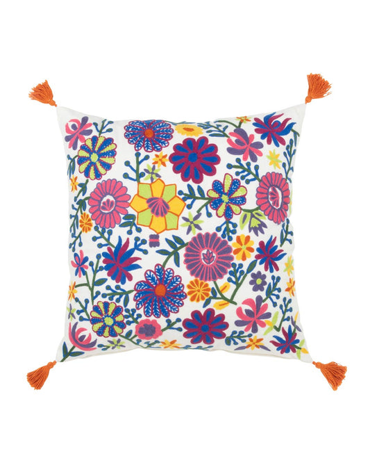 وسادة ديكور "Embroidery Flowers"