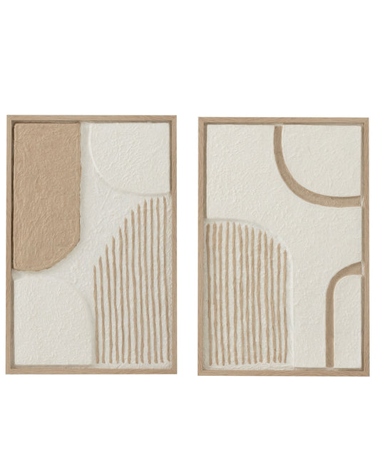 لوحة حائط  "Shapes " قطعتين
