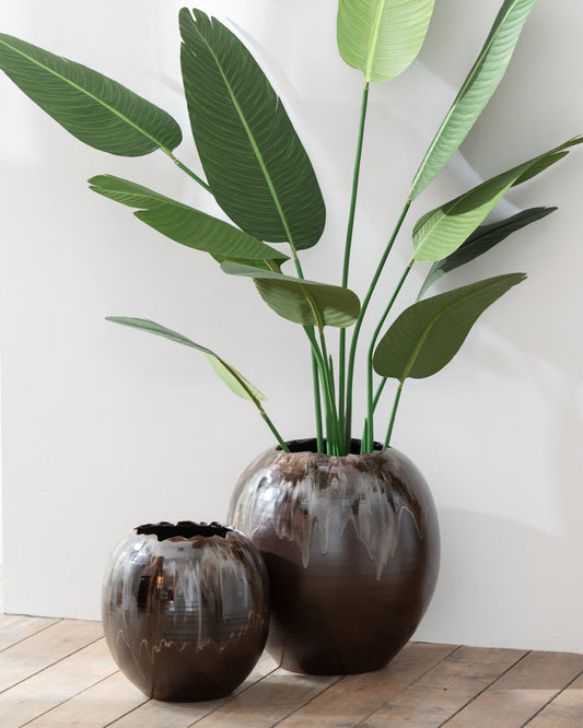 مزهرية"Zigag" اسود