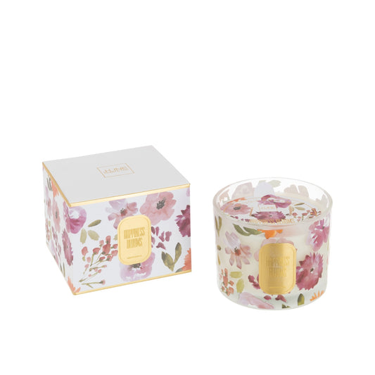 شمع "happiness Blooms White" 