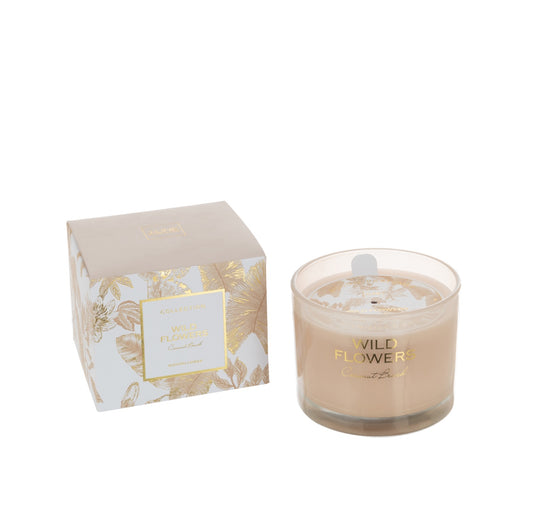 شمعة "Wild Flowers Beige" 