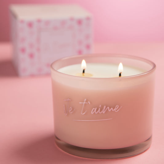 شمعة " Je T'aime Pink" 