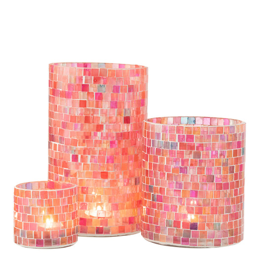 مزهريات "Mosaic" فسيفساء لون زهري