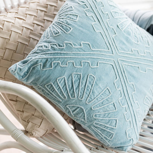 وسادة "Aztec" أزرق