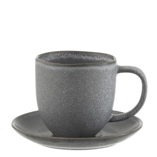 كوب مع صحن Kanto رمادي