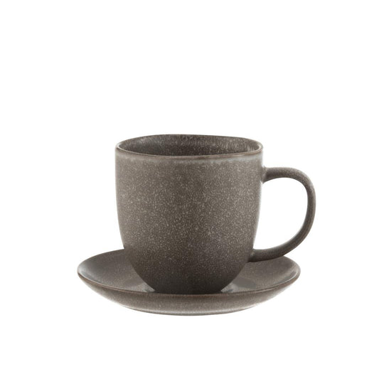 كوب مع صحن Kanto بيج داكن