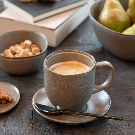 كوب مع صحن Kanto بيج داكن