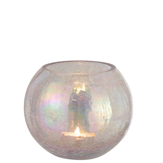 مزهرية" Craquelure " ليلكي