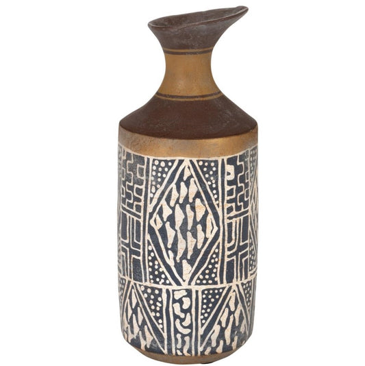 مزهريات "Ethnic" بني\أزرق