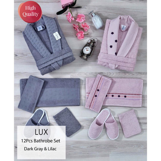 طقم ارواب LUX بنفسجي ورمادي