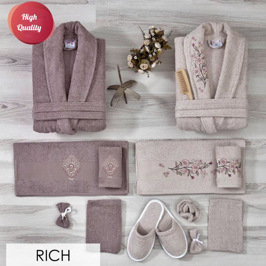 طقم ارواب RICH بيج وبني