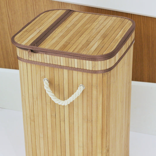 سلة غسيل " bamboo " طبيعي