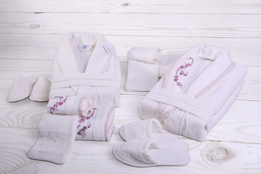 طقم ارواب LUX ابيض وابيض