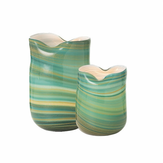 مزهريات "Wave" أزرق السماوي 