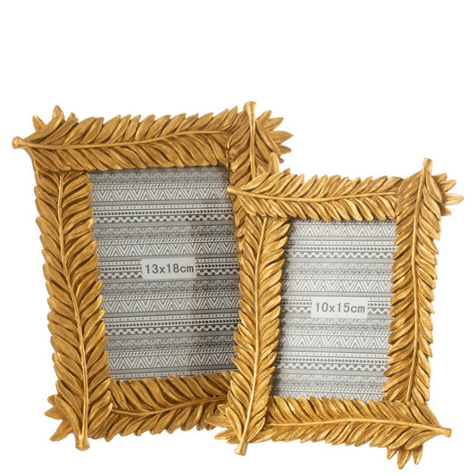 إطار صور "Leaves" ذهبي