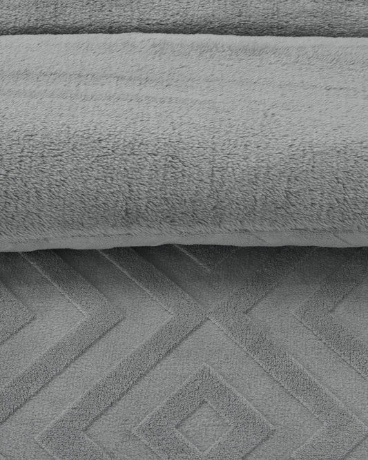 طقم سرير  "FROSKA "  مجوز رمادي