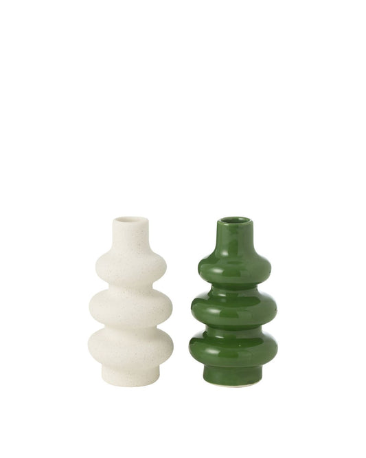 مزهريات "Buoys" باللون الأخضر والأبيض