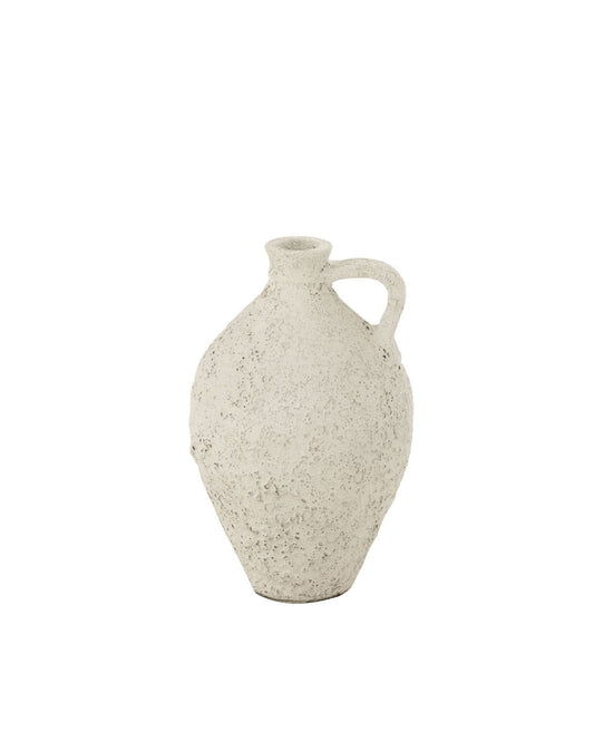 ⁨⁨إبريق اسمنت "Antique " باللون الأبيض