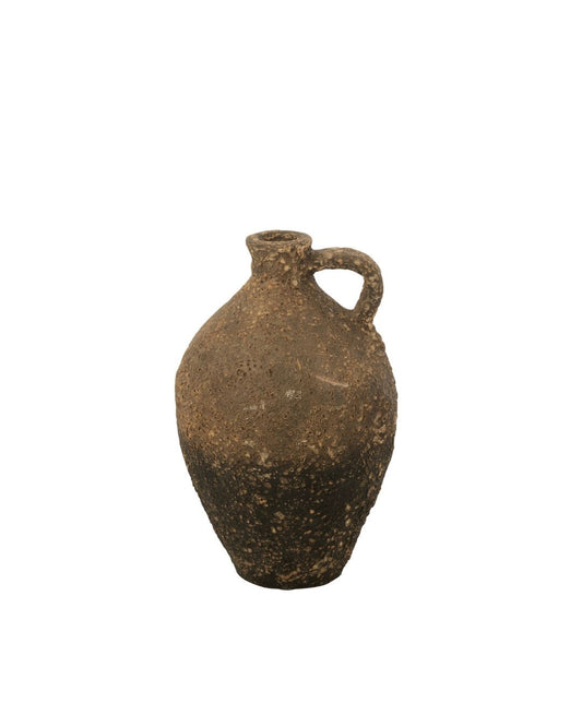 ⁨⁨إبريق اسمنت "Antique " باللون البني