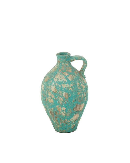 ⁨⁨إبريق اسمنت "Antique " باللون التركوازي