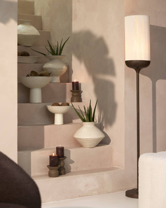 ⁨⁨⁨حامل شموع "ATRANI" باللون البني